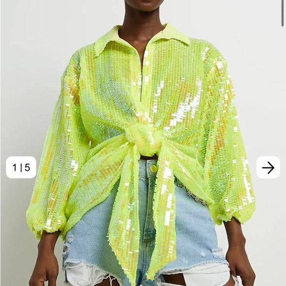 River Island Tops - River island Sequin Top